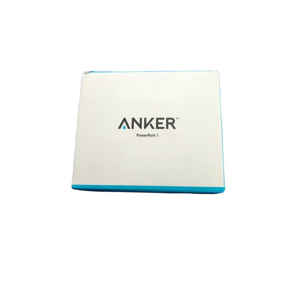 Mm9N‎ Anker PowerPort 5 Port 40W USB Wall Fast Charger with PowerIQ In White